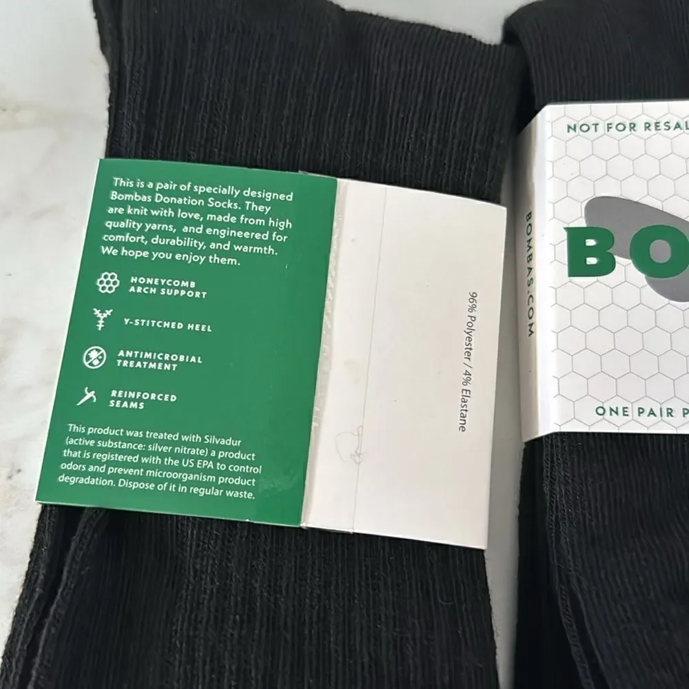 Bombas Men's Crew Socks NWT
